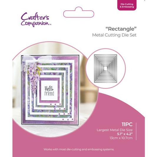 Rectangle Nesting Cutting and Embossing Dies - Crafters Companion