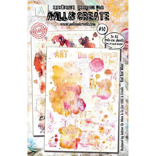 A5 Rub-Ons Red Red Wine by AALL and Create