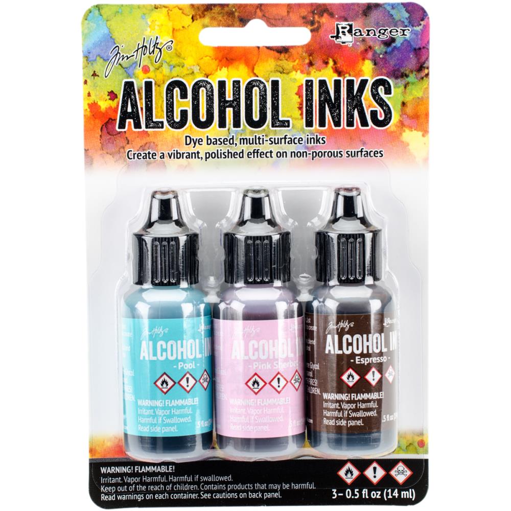 Tim Holtz Alcohol Ink .5 Ounce 3 Pack - Retro Cafe - Ranger