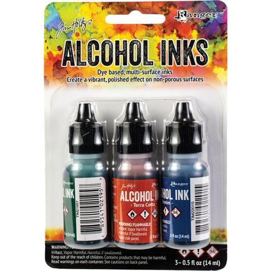 Tim Holtz Alcohol Ink .5 Ounce 3 Pack - Rustic Lodge - Ranger