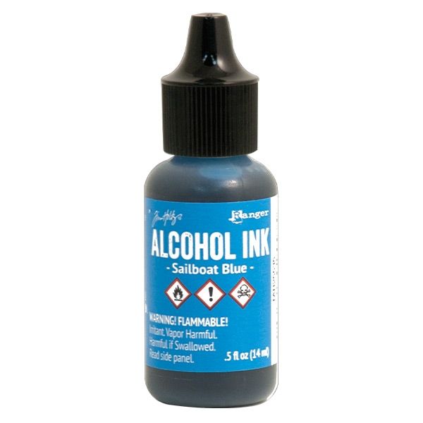 Tim Holtz Alcohol Ink .5 Ounce Sailboat Blue - Ranger