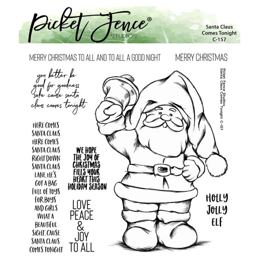 Santa Claus Comes Tonight Clear Stamps by Picket Fence Studios