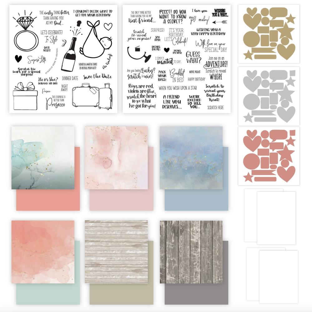 Scratch Off Reveal Cards Cardmaking Kit - Crafters Companion