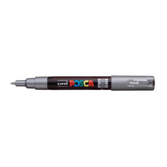 POSCA 1M Extra-Fine Bullet Tip Pen Marker - Silver