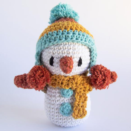 Amigurumi Crochet DIY Kit - Winter Snowman Jingle - Hooked