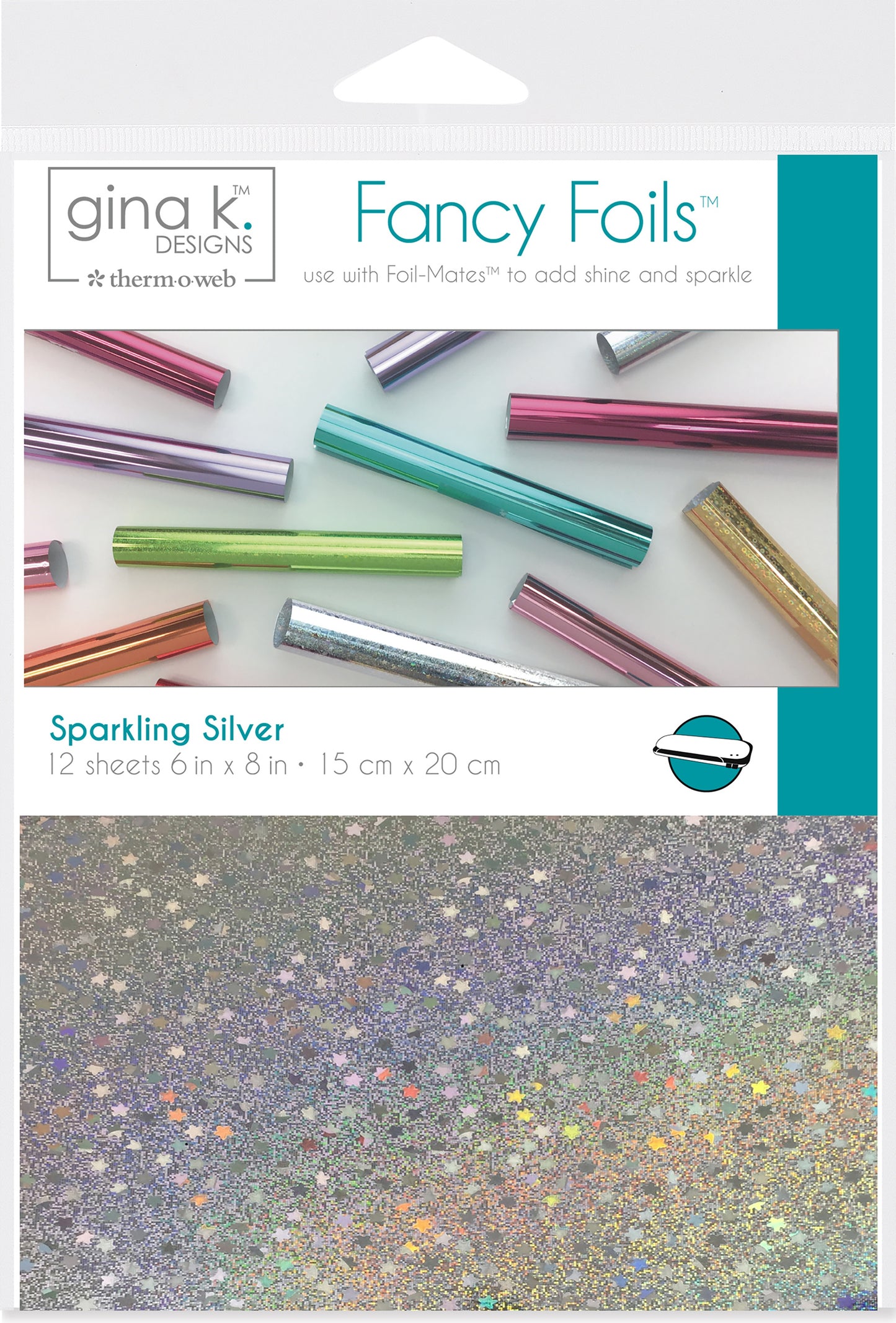 Gina K Designs - Sparkling Silver Fancy Foils 6x8