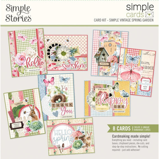 Simple Cards Simple Vintage Spring Garden -Simple Stories Card Kit