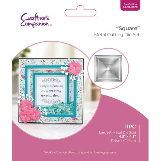 Square Nesting Cutting and Embossing Dies - Crafters Companion