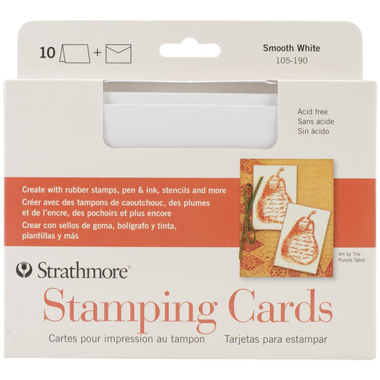 Stamping Cards and Envelopes by Strathmore 5x8.765 inch 10/Pkg