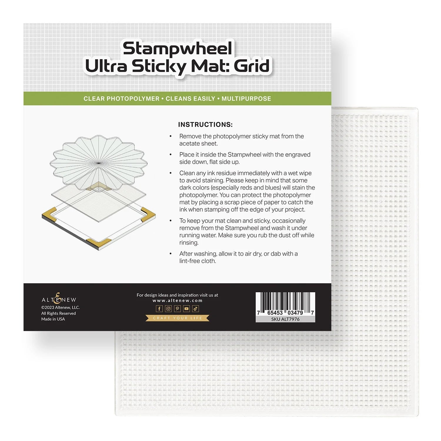 Stampwheel - Ultra Sticky Mat Grid by Altenew