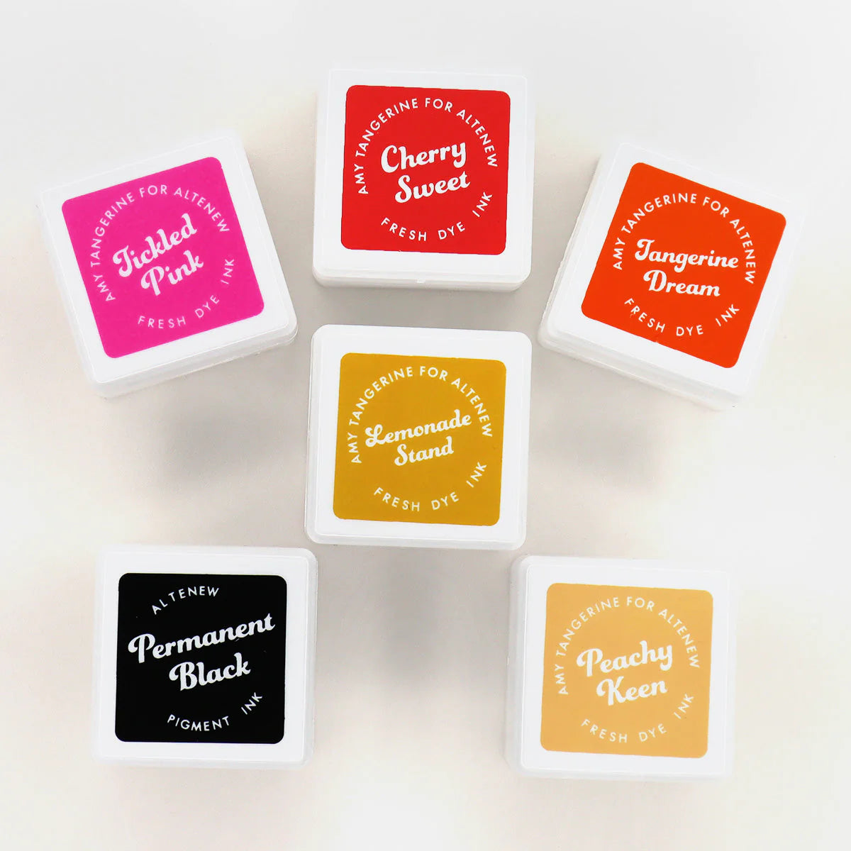 Altenew - Summer Sunrise Fresh Dye Ink 6 Mini Cubes - Amy Tangerine