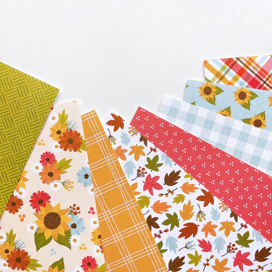 Sunflower Fields Forever Fall 6x6 Pattern Paper Pad - Catherine Pooler Designs