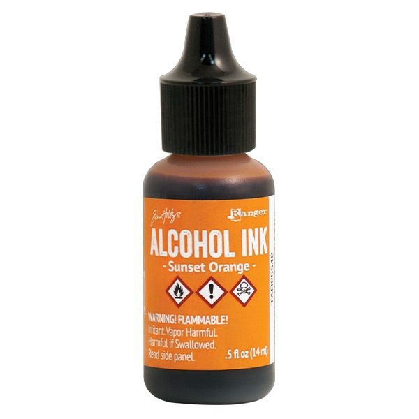 Tim Holtz Alcohol Ink .5 Ounce Sunset Orange - Ranger