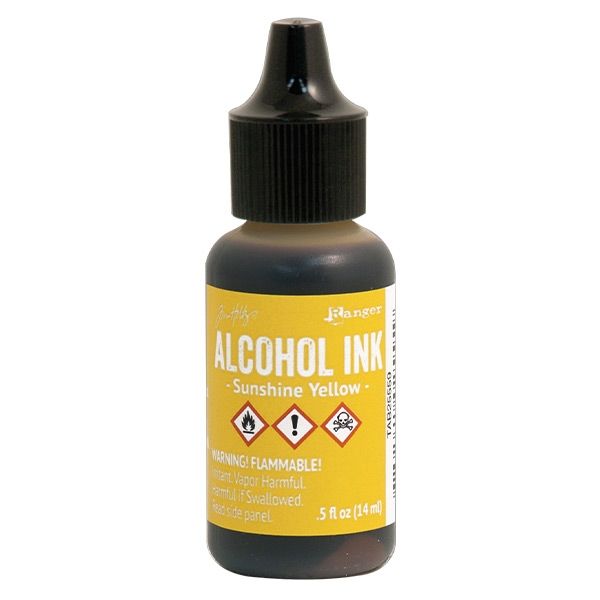 Tim Holtz Alcohol Ink .5 Ounce Sunshine Yellow - Ranger