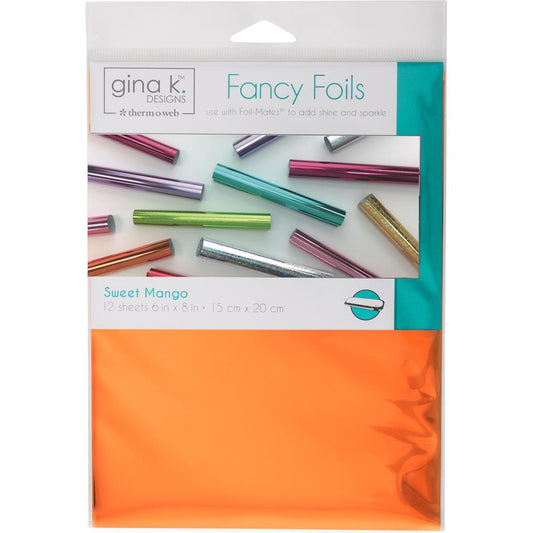Gina K Designs - Sweet Mango Orange Fancy Foils 6x8