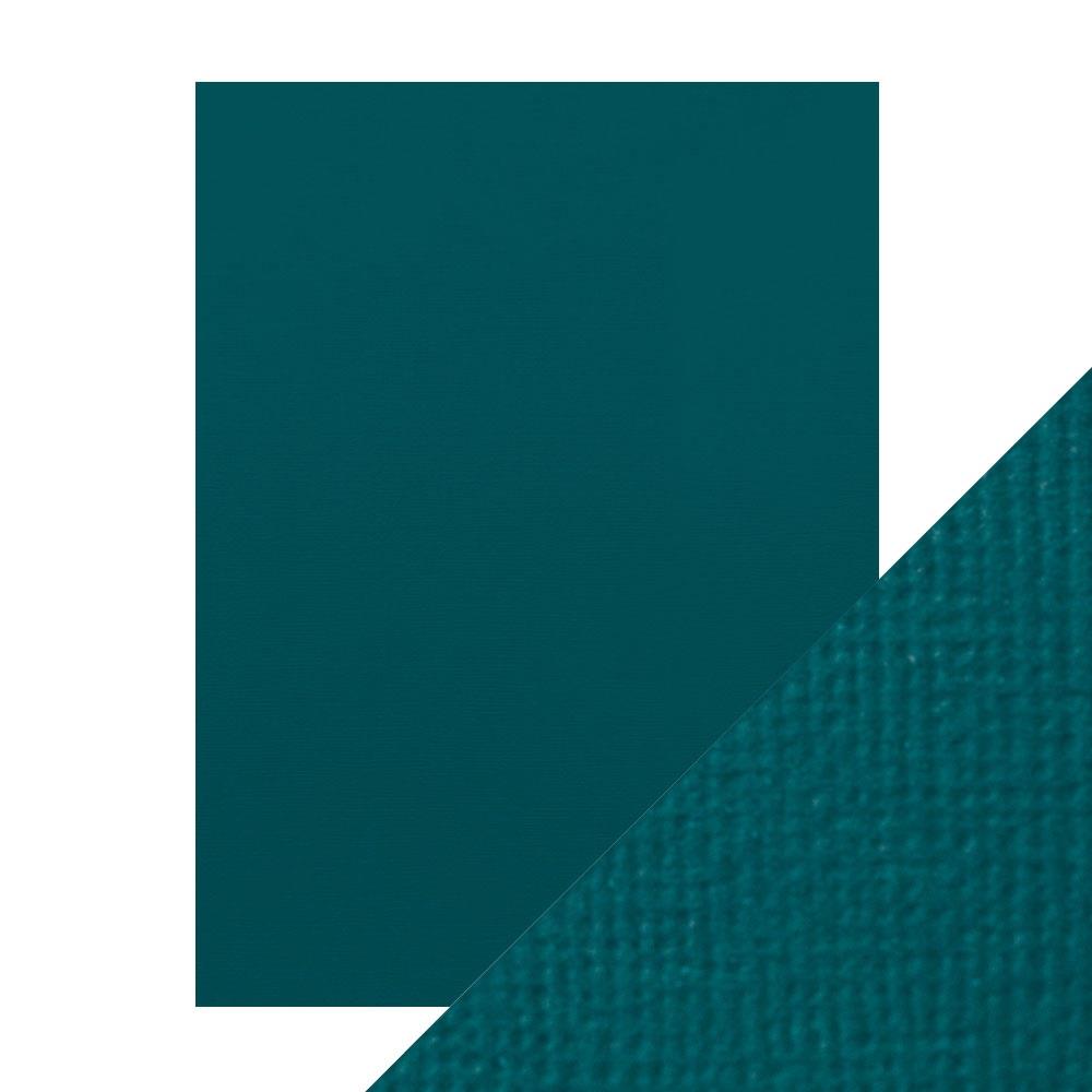 Teal Blue - Craft Perfect Weave Textured Classic Cardstock 8.5"X11" 10/Pkg