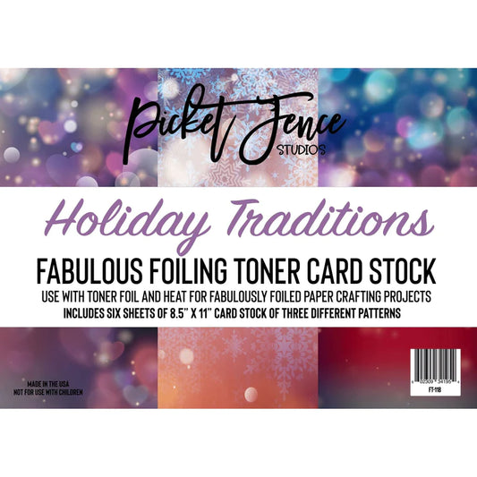 Holiday Traditions Fabulous Foiling Toner Cardstock - Picket Fence Studios