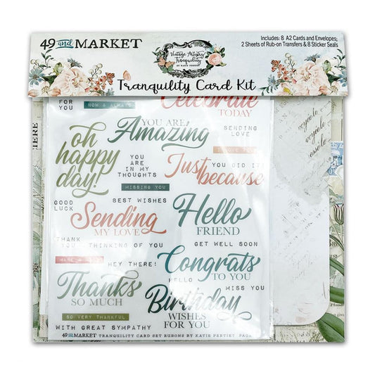 Vintage Artistry Tranquility Card Kit - 49 And Market - Cardmaking