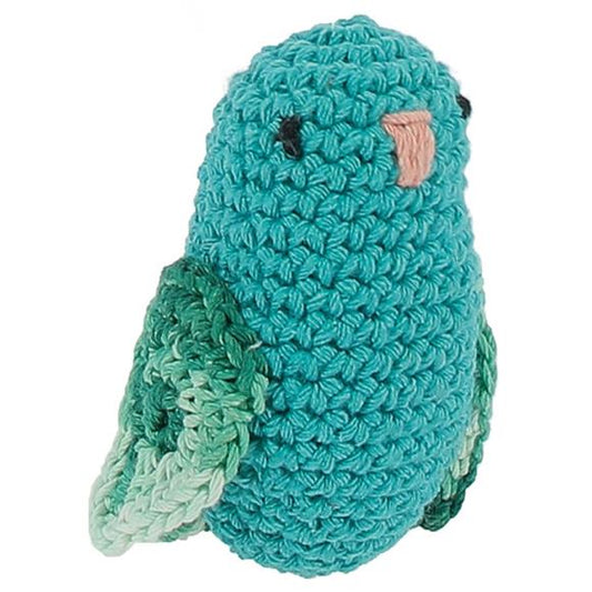 Amigurumi Crochet DIY Kit - Turquoise Love Bird - Hooked