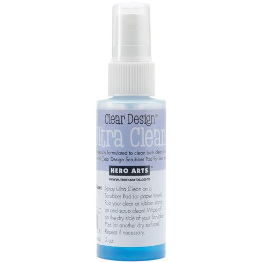 Hero Arts Ultra Clean Spray for Clear and Rubber Stamps 2 ounce