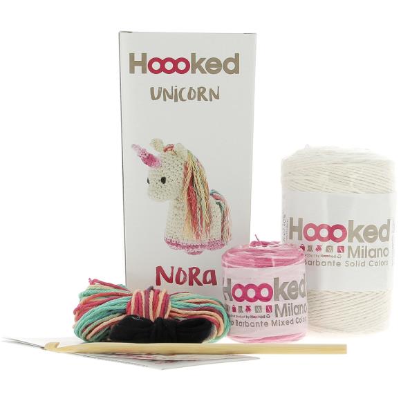 Amigurumi Crochet DIY Kit - Unicorn Nora Off White - Hooked