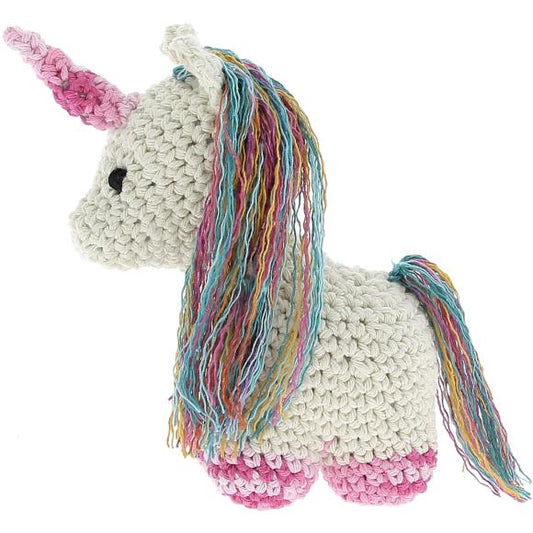 Amigurumi Crochet DIY Kit - Unicorn Nora Off White - Hooked