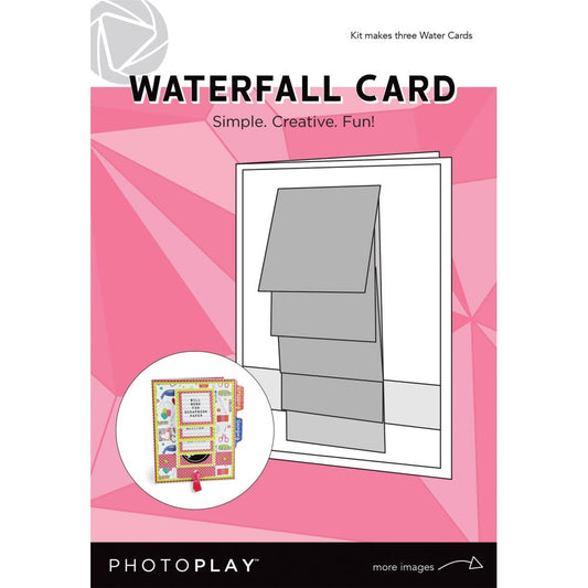 PhotoPlay Waterfall Card 3/Pkg Card - Photoplay Paper