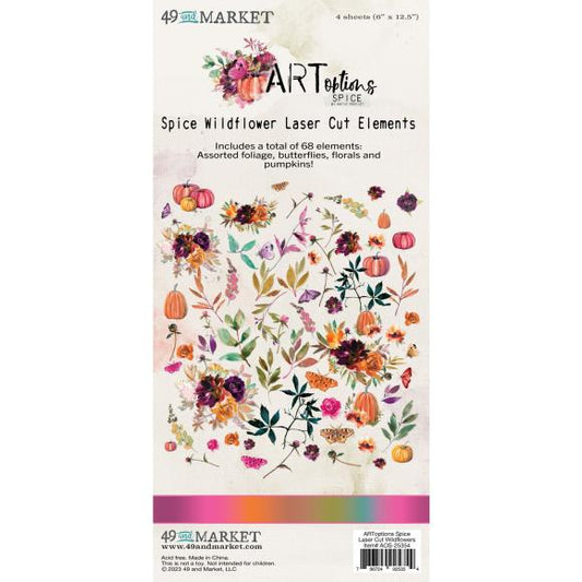 Wildflower Laser Cut Outs ARToptions Spice - 49 and Market
