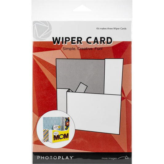 Copy of PhotoPlay Wiper Card 3/Pkg Card - Photoplay Paper
