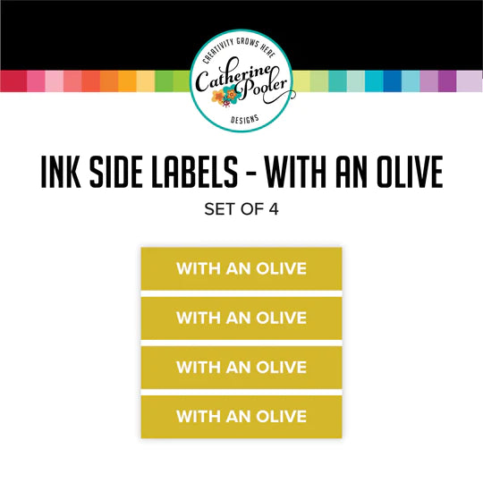With an Olive Full Size Ink Pad Reinker and Labels Set - Catherine Pooler Designs