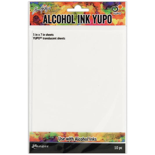 Tim Holtz Alcohol Ink Translucent Yupo Paper 10 Sheets - Ranger