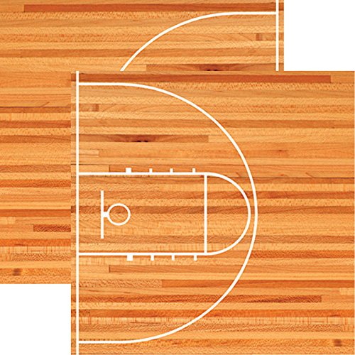 Basketball Court 12x12 Double Sided Scrapbook Paper - Reminisce