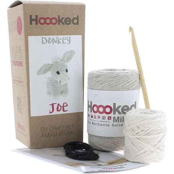 Amigurumi Crochet DIY Kit - Donkey Joe Biscuit - Hooked