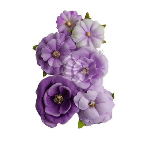 Aquarelle Dreams Passion Mulberry Paper Flowers by Prima
