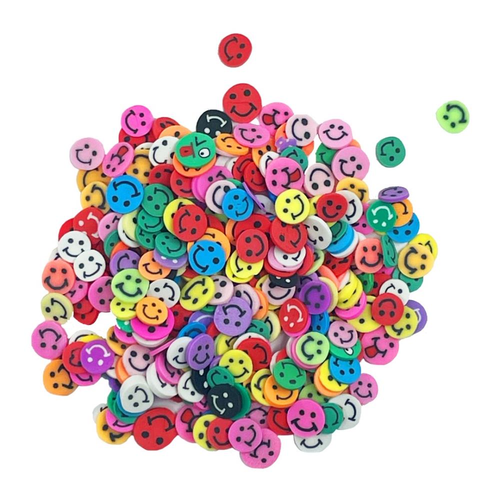 Smileys Multi Colored Brights Smiles Sprinkletz Embellishments for Crafts by Buttons Galore