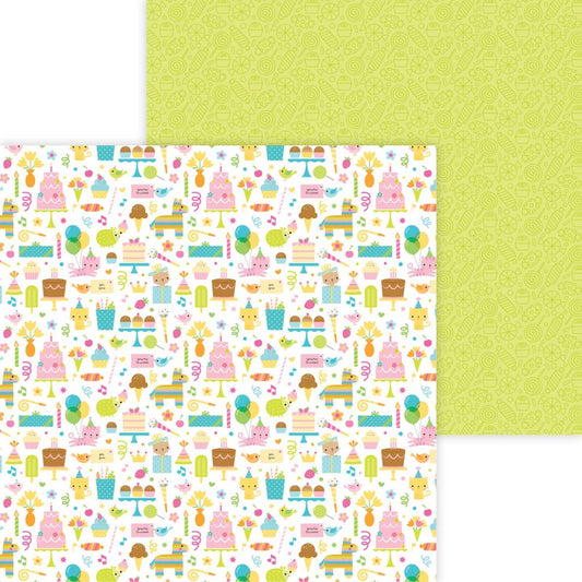 Birthday Girl 12x12 Double Sided Scrapbook Paper by Doodlebug Designs