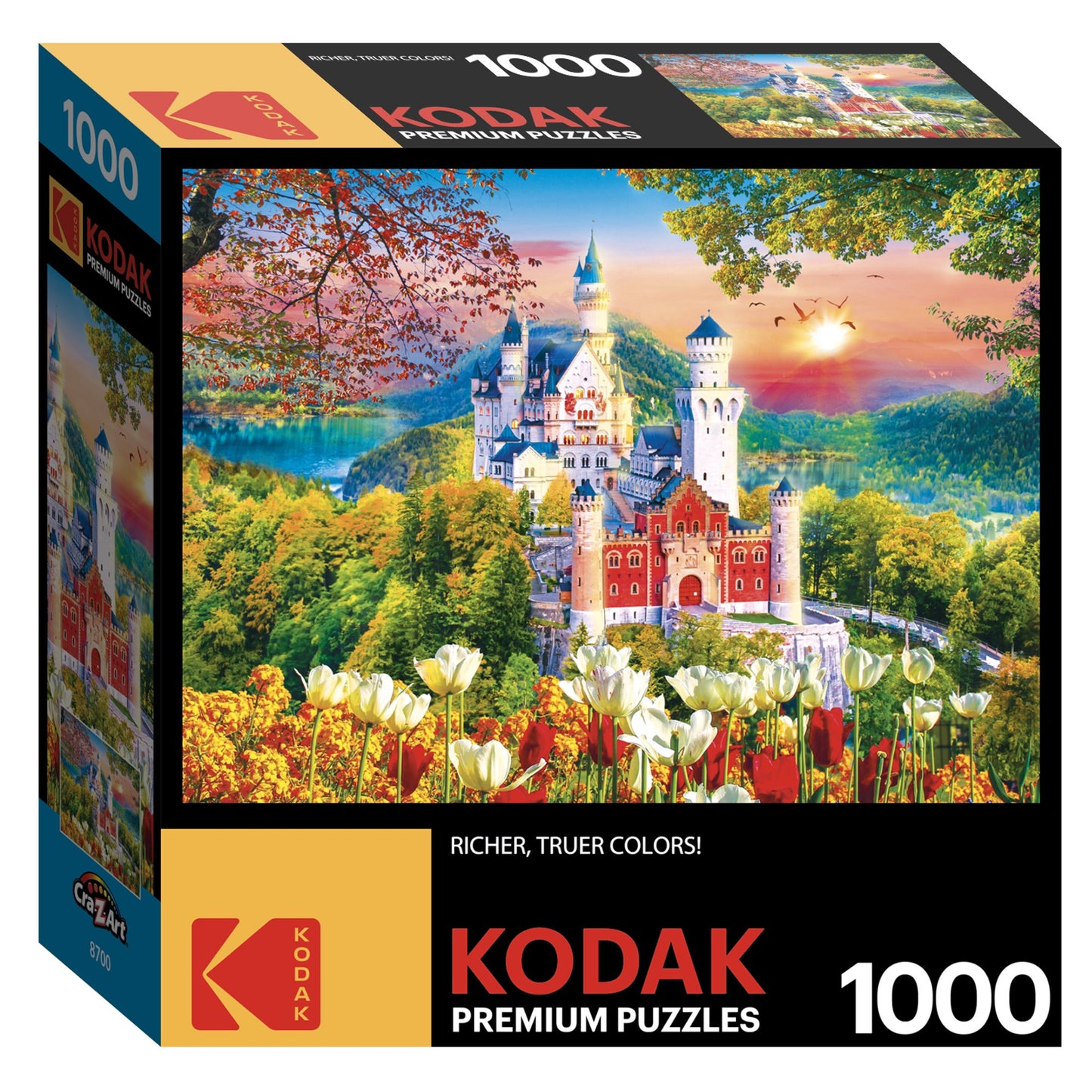 Famous Neuschwanstein Medieval Castle 1000 Piece Jigsaw Puzzle