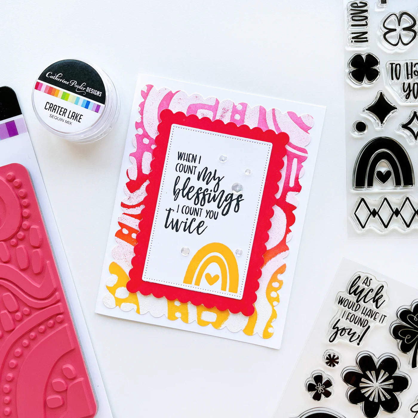 Cha Cha Slide Background Stamp by Catherine Pooler Designs