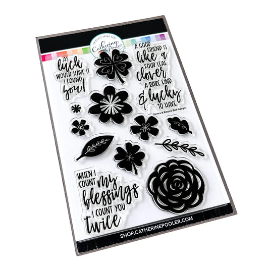 Clovers and Blooms Stamp Set by Catherine Pooler Designs