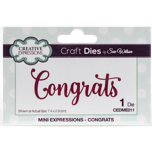 Congrats Word Craft Die for Cardmaking - Creative Expressions
