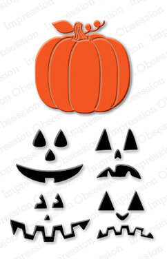 Jack O Lantern with Faces Craft Die Set by Impression Obsession
