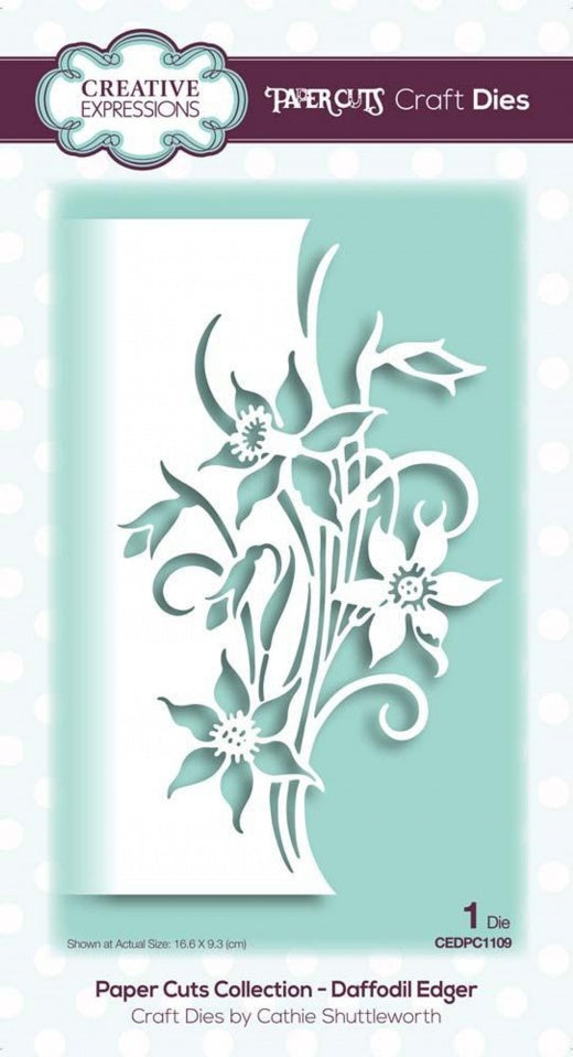Creative Expressions Daffodil Edger Craft Dies Paper Cuts Collection