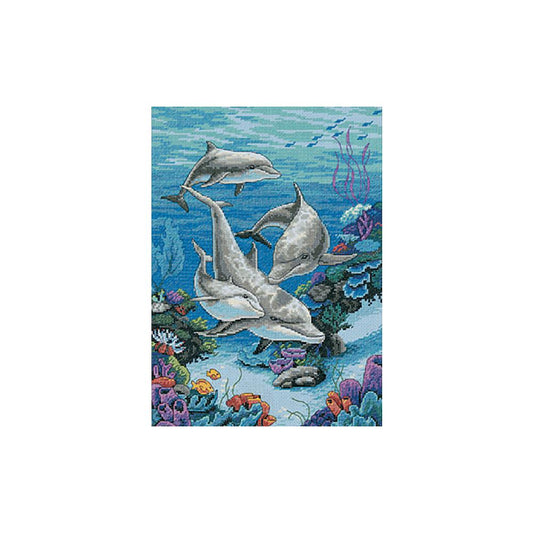 Dolphin Domain Cross Stitch Kit by Dimensions