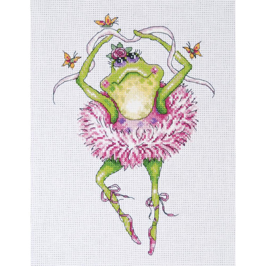 Frog Bouquet Dancer Cross Stitch Kit - Design Works