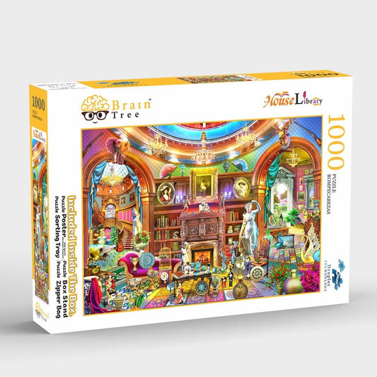 House Library 1000 Piece Jigsaw Puzzle by Brain Tree