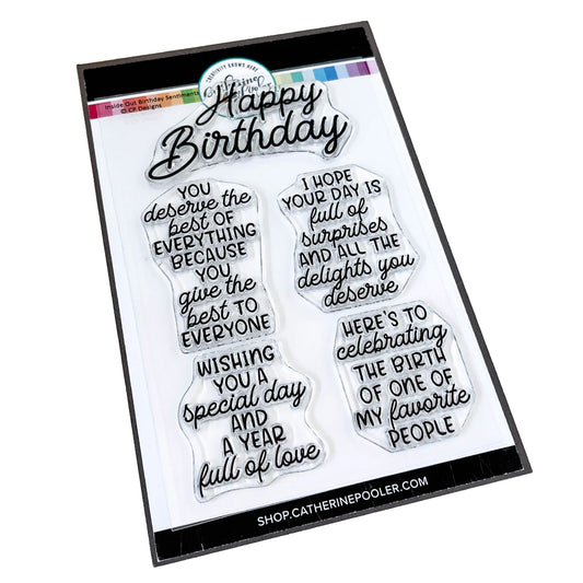 Inside Out Birthday Sentiments Stamp Set by Catherine Pooler Designs
