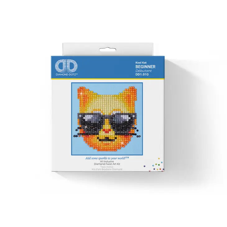 Kool Kat Diamond Art Kit for Kids by Diamond Dotz