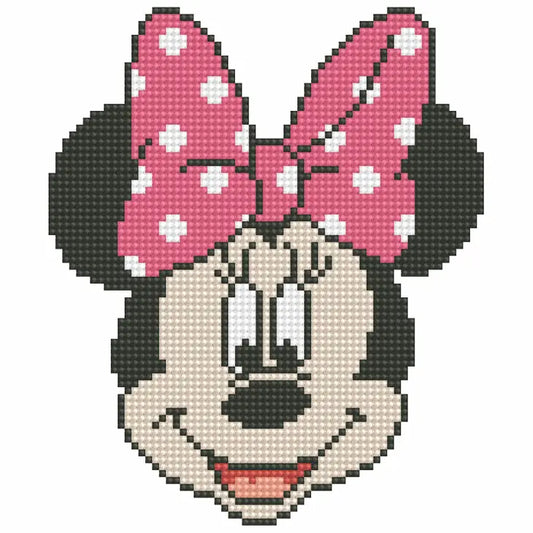 Disney Minnie Mouse Face Diamond Art Kit for Kids by Diamond Dotz