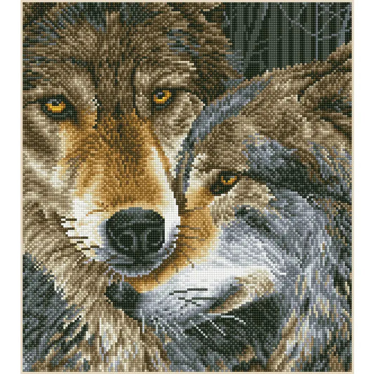 Muzzle Nuzzle Wolf Diamond Dotz Painting Art Kit
