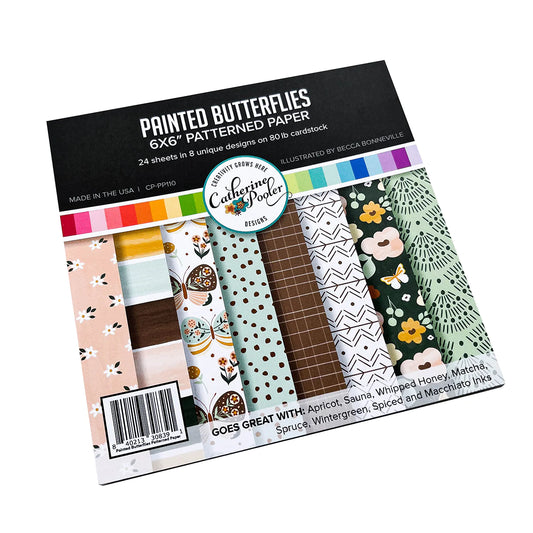 Painted Butterflies 6x6 Pattern Paper Pad Catherine Pooler